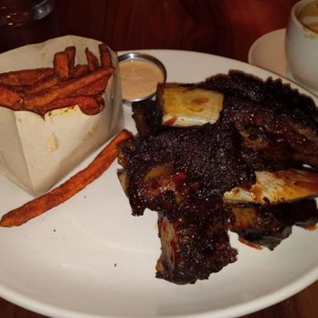 Wood Ranch Manhattan Beach - My four big meaty ribs. Get your hand away from my plate! - American Near Me - Manhattan Beach, California Wood Ranch Manhattan Beach - My four big meaty ribs. Get your hand away from my plate! - American Near Me - Manhattan Beach, California