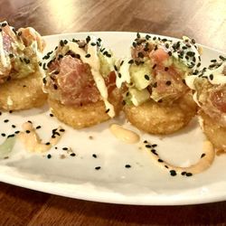 Blue Collar Restaurant, Bar & Catering - Sushi Tots - really interesting concept, the base is a risotto paddy that has been fried. 9/10