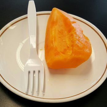 Insomnia - Complimentary papaya for dessert - Coffee & Tea Near Me - Honolulu, Hawaii