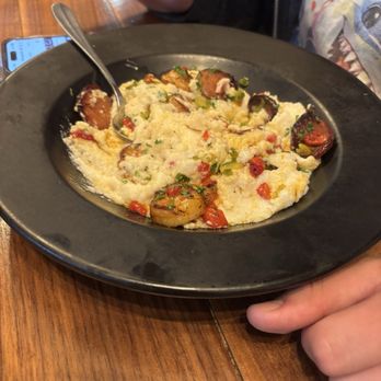 Alreddy Coffee & Cafe - Shrimp-sausage-grits - Breakfast & Brunch Near Me - Cincinnati, Ohio