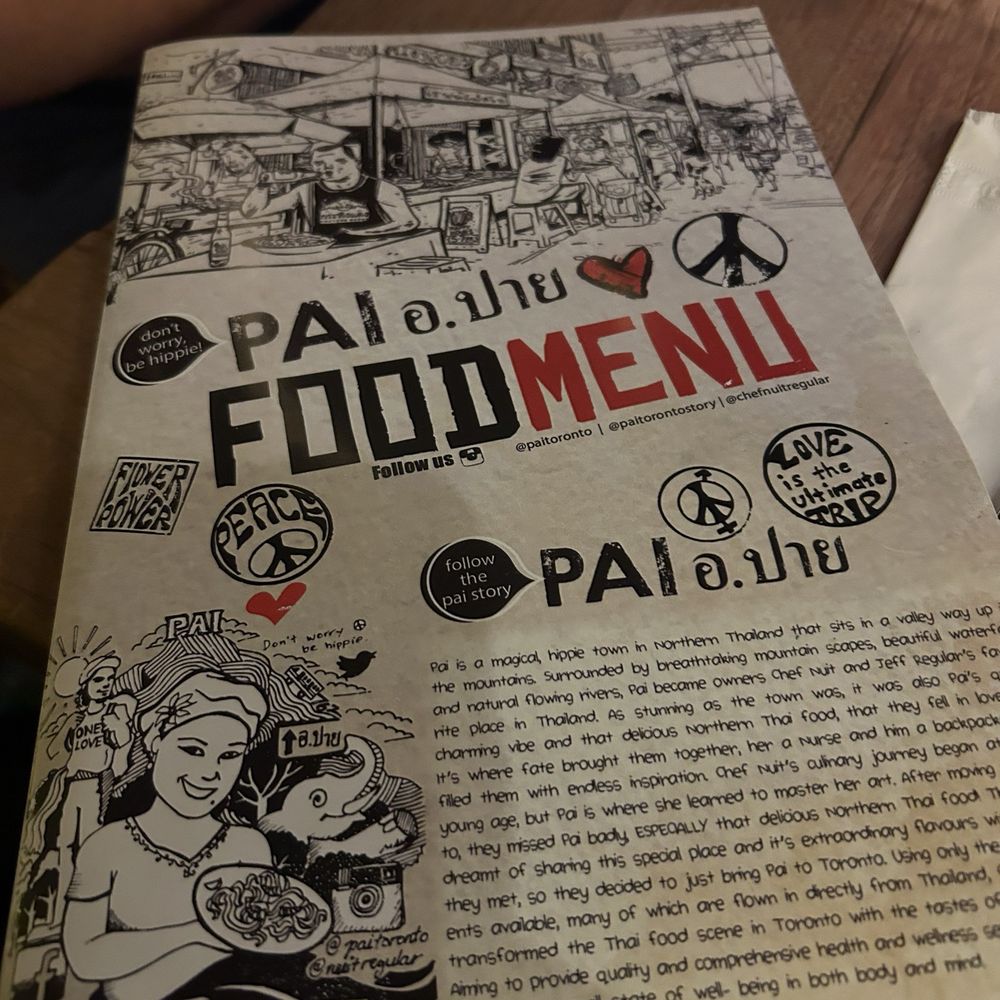 Pai Northern Thai Kitchen - Food menu - Thai Near Me - Toronto, Ontario Pai Northern Thai Kitchen - Food menu - Thai Near Me - Toronto, Ontario