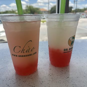 Dr Banh Mi - Fresh Squeezed Lemonade with strawberry boba - Vietnamese Near Me - San Antonio, Texas Dr Banh Mi - Fresh Squeezed Lemonade with strawberry boba - Vietnamese Near Me - San Antonio, Texas