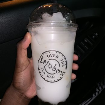 Over The Rainbow Tea Bar - Lychee slush w/boba - Desserts Near Me - Renton, Washington Over The Rainbow Tea Bar - Lychee slush w/boba - Desserts Near Me - Renton, Washington