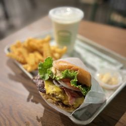 Shake Shack Baybrook - Double Patties Cheeseburger, Fries, Vanilla Shake