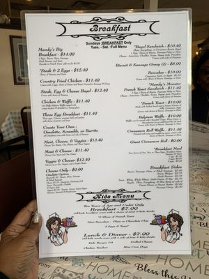 Menu photo 2 Mandy's Diner Bay City, MI Menu photo 2 Mandy's Diner Bay City, MI