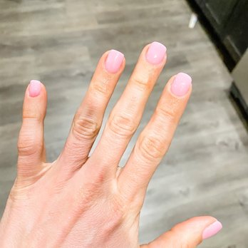 Nobu Nail Bar - Pink powder dip first mani - Nail Technicians Near Me - Louisville, Kentucky Nobu Nail Bar - Pink powder dip first mani - Nail Technicians Near Me - Louisville, Kentucky