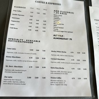 Mr. Bee's Coffee & Teas - Menu as of August 2026 - Coffee & Tea Near Me - Santa Rosa, New Mexico Mr. Bee's Coffee & Teas - Menu as of August 2026 - Coffee & Tea Near Me - Santa Rosa, New Mexico