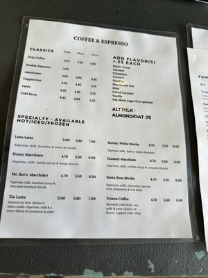 Menu photo 2 Mr. Bee's Coffee & Teas Santa Rosa, NM Menu photo 2 Mr. Bee's Coffee & Teas Santa Rosa, NM