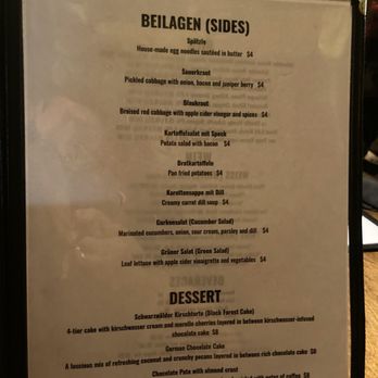 Cafe Rustika - a menu on a table - German Near Me - Richmond, Virginia Cafe Rustika - a menu on a table - German Near Me - Richmond, Virginia