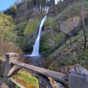 Horsetail Falls - View from road - Hiking Near Me - Cascade Locks, Oregon Horsetail Falls - View from road - Hiking Near Me - Cascade Locks, Oregon