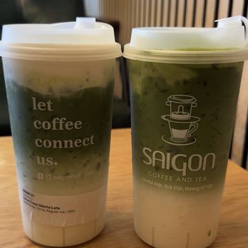 Saigon Coffee & Tea - Double Matcha & Salted Cream Matcha both with ceremonial matcha. - Coffee & Tea Near Me - Chandler, Arizona
