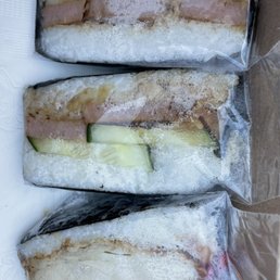 Cucumber and Spam Musubi, spam, and chicken Cucumber and Spam Musubi, spam, and chicken