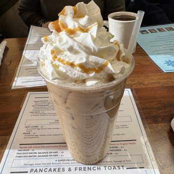 Emma Lisa’s Breakfast & Lunch - Gingerbread Whipped Cream Ice coffee - Breakfast & Brunch Near Me - Quincy, Massachusetts Emma Lisa’s Breakfast & Lunch - Gingerbread Whipped Cream Ice coffee - Breakfast & Brunch Near Me - Quincy, Massachusetts