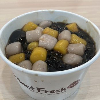 Meet Fresh - Icy grass jelly signature with black sugar boba - Desserts Near Me - Chandler, Arizona Meet Fresh - Icy grass jelly signature with black sugar boba - Desserts Near Me - Chandler, Arizona