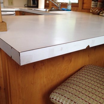 Ponderosa Lodge - Scotch tape fix on counters - Hotels Near Me - Estes Park, Colorado