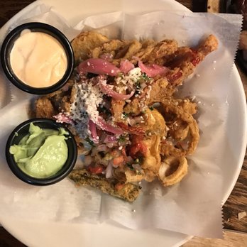 Hacienda Bar & Grill - Lime Fried Calamari (more veggies than calamari) - Mexican Near Me - Suwanee, Georgia Hacienda Bar & Grill - Lime Fried Calamari (more veggies than calamari) - Mexican Near Me - Suwanee, Georgia