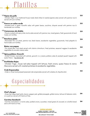Menu photo 1 Kopitos Newberg, OR
