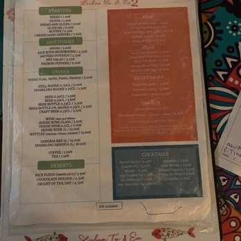 Lisboa Tu & Eu - Menu July 26, 2022. - Portuguese Near Me - Lisbon, 11
