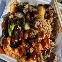 Teriyaki & Bowl - Shrimp and steak Teryaki