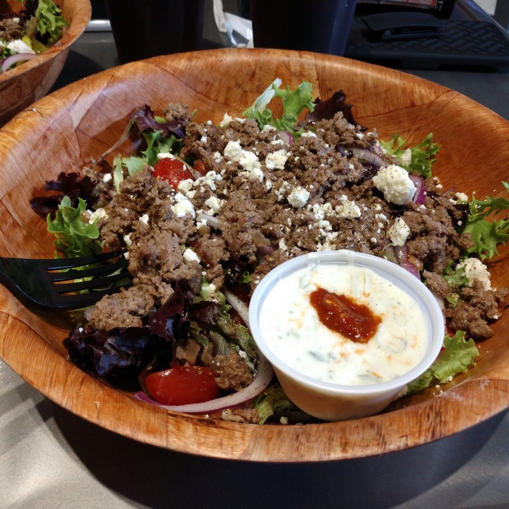 5 Ate Cafe - Ask for your burger to be made into a salad!! Always great!! - Pizza Near Me - Spring, Texas