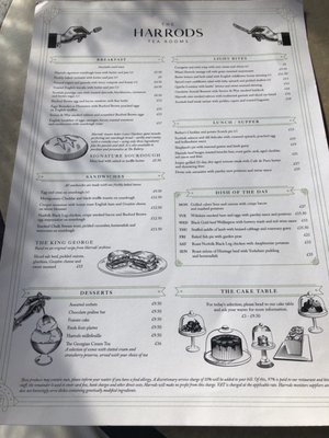 Menu photo 7 Harrods' Tea Room London, XGL Menu photo 7 Harrods' Tea Room London, XGL