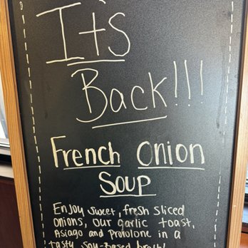 Jason's Deli - French onion soup signage. - Delis Near Me - Albuquerque, New Mexico