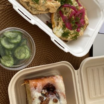 Maury's - Egg Salad, Cinnamon Pecan Roll - Bagels Near Me - Los Angeles, California