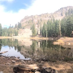 Ellis Peak Trail from Barker Pass Road - The lake. Pretty close to the top.
