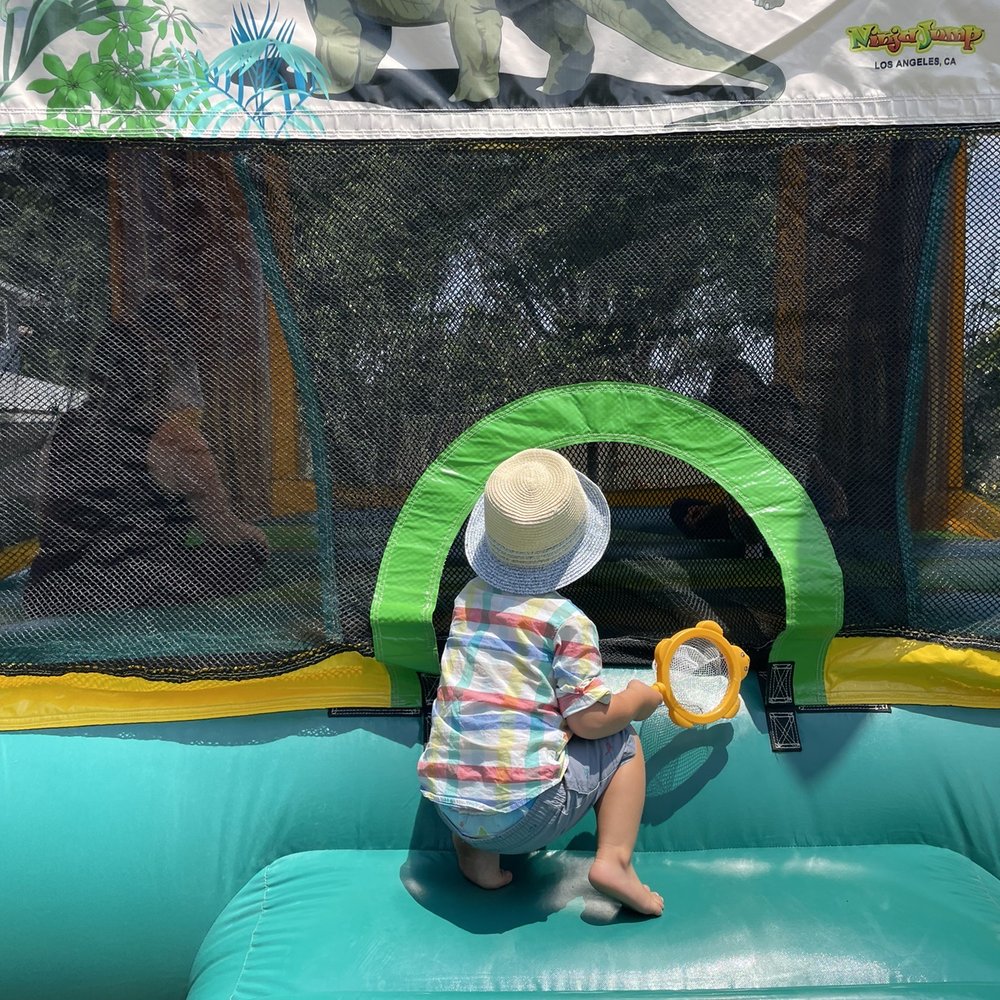 Jump With Chris - My son absolutely loved the dinosaur themed bouncy house! - Bounce House Rentals Near Me