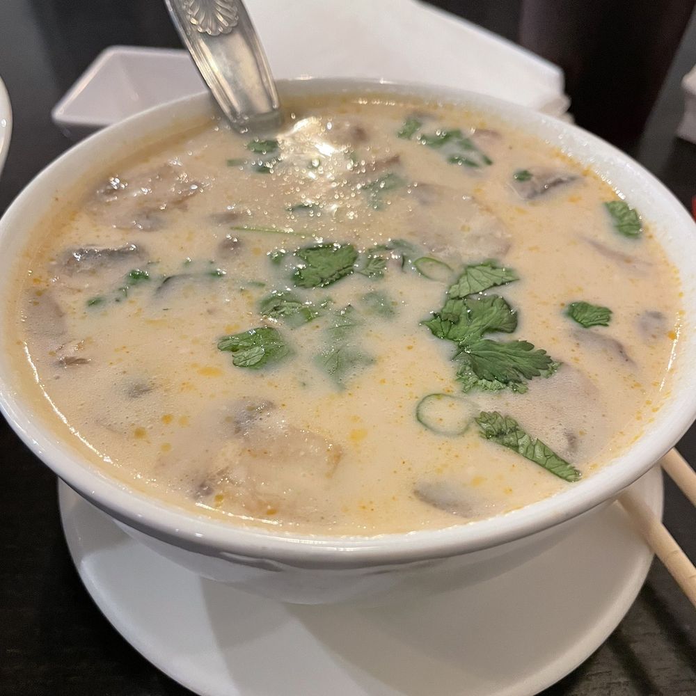 Thai Pepper - Tom Ka coconut with shrimp soup - Pan Asian Near Me - Warner Robins, Georgia Thai Pepper - Tom Ka coconut with shrimp soup - Pan Asian Near Me - Warner Robins, Georgia