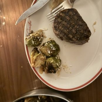 The Committee Chophouse - I had already removed the single pepper from the plated Filet and added the Brussels Sprouts - Cocktail Bars Near Me - Omaha, Nebraska The Committee Chophouse - I had already removed the single pepper from the plated Filet and added the Brussels Sprouts - Cocktail Bars Near Me - Omaha, Nebraska