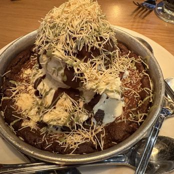 BJ's Restaurant & Brewhouse - Dubai chocolate Pizookie - Pizza Near Me - Rancho Cucamonga, California
