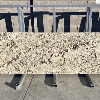 The Yard - White Persa 3cm Granite Slab - Kitchen & Bath Near Me - Phoenix, Arizona