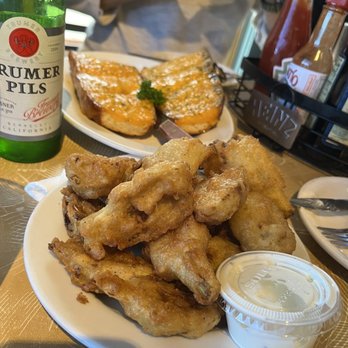 Barbara's Fishtrap - Fried artichokes and garlic cheese bread. - Seafood Near Me - Half Moon Bay, California Barbara's Fishtrap - Fried artichokes and garlic cheese bread. - Seafood Near Me - Half Moon Bay, California
