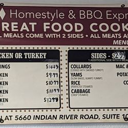 Ellen's Homestyle Bbq Express - Updated menu as of July 2023