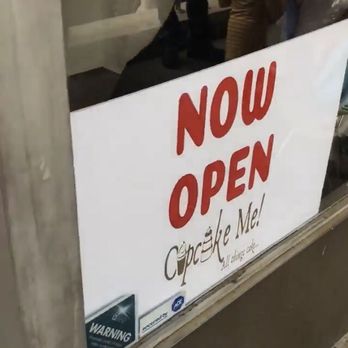 Cupcake Me! - Store front sign Now Open. - Desserts Near Me - Bronx, New York Cupcake Me! - Store front sign Now Open. - Desserts Near Me - Bronx, New York
