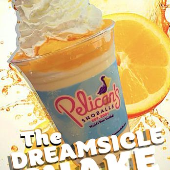 Pelican's Snoballs - Dreamsicle Pelishake needs to be in your future! - Shaved Ice Near Me - Asheville, North Carolina Pelican's Snoballs - Dreamsicle Pelishake needs to be in your future! - Shaved Ice Near Me - Asheville, North Carolina
