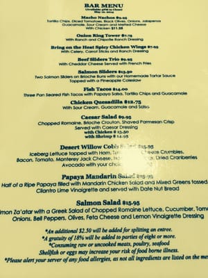 Menu photo 6 Desert Willow Golf Resort Palm Desert, CA