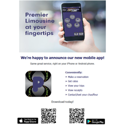 Premier Limousine - Download our app!