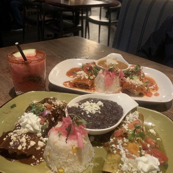 Sol Agave - The best green, red & mole chicken enchiladas! Compliments to the Chef! - New Mexican Cuisine Near Me - Santa Monica, California Sol Agave - The best green, red & mole chicken enchiladas! Compliments to the Chef! - New Mexican Cuisine Near Me - Santa Monica, California