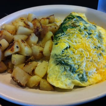 Firehouse Cafe - Spinach omelet with homestyle potatoes - Breakfast & Brunch Near Me - Los Alamitos, California Firehouse Cafe - Spinach omelet with homestyle potatoes - Breakfast & Brunch Near Me - Los Alamitos, California
