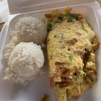 Me's BBQ - #48 omelette - Korean Near Me - Honolulu, Hawaii