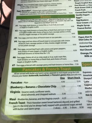 Menu photo 8 Paradise Cafe Crested Butte, CO