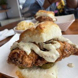 Rambo's Fat Cat Biscuits - That chicken is heavenly