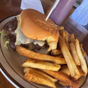 Moonshot Tavern - Double smash with smoked cheese and the best seasoned fries! - Southern Near Me - Portland, Oregon Moonshot Tavern - Double smash with smoked cheese and the best seasoned fries! - Southern Near Me - Portland, Oregon