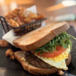 Breakfast burger (Gluten free bun) Breakfast burger (Gluten free bun)