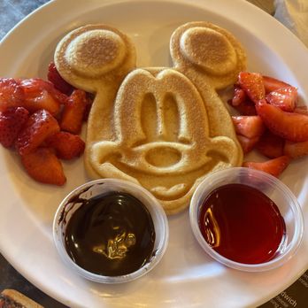 Brewberry Cafe - Kids pancake minus whipped cream with syrup on side - Coffee & Tea Near Me - Anaheim, California Brewberry Cafe - Kids pancake minus whipped cream with syrup on side - Coffee & Tea Near Me - Anaheim, California