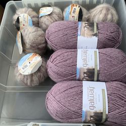 The Yarn Connection - The lavender yarn is what I bought to compliment the yarn I already owned.