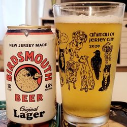 Riverview Wine & Spirits - Birdsmouth Beer Original Lager Beer 12floz Cans 6pk Poured $14.00 (06/27/24). @RiverviewWineJC #JerseyCity @BirdsmouthBeer #Lager #Beer