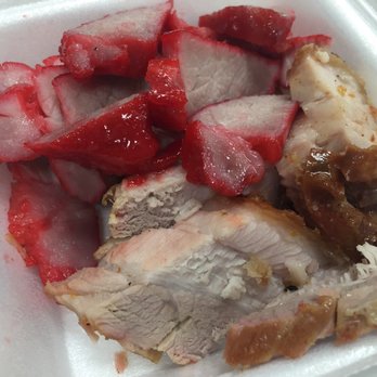 Fong's Meat Market - 1/2 pound of Char Siu and Roast Pork combo - Meat Shops Near Me - Honolulu, Hawaii